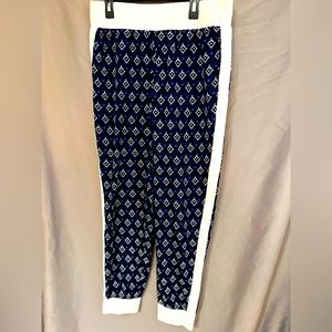 Silk like Blue Loose Pants